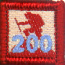 200 Miles Hiked Patch
