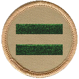 Green Bar Patrol Patch