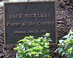 Muirfield Golf Course, Jack Nicklaus Plaque