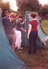 Venturing Crew 369's Leaders Learn to set up Tents