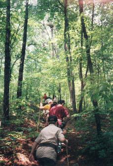 Explorer Post 369 on a hike 95